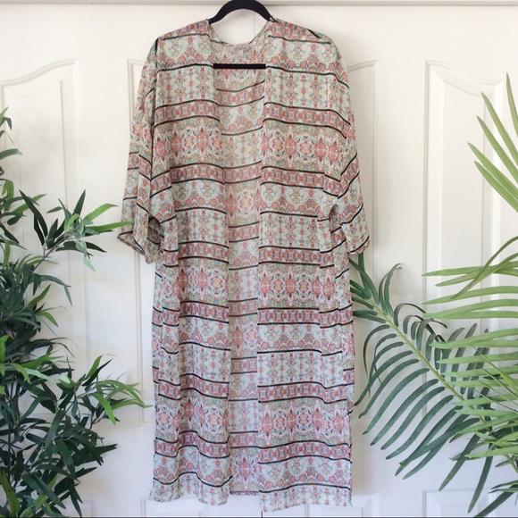 Como Vintage Tops - Como Vintage XL Tribal Boho Kimono Duster